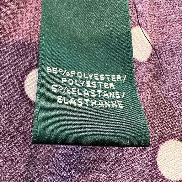 Lauren Ralph Lauren 14W Surplice Midi Cap Sleeve Polkadot Dress - Picture 7 of 8